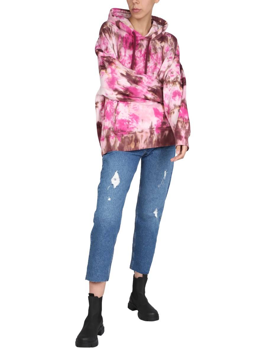 AMI PARIS FELPA IN COTONE CON MOTIVO TIE-DYE