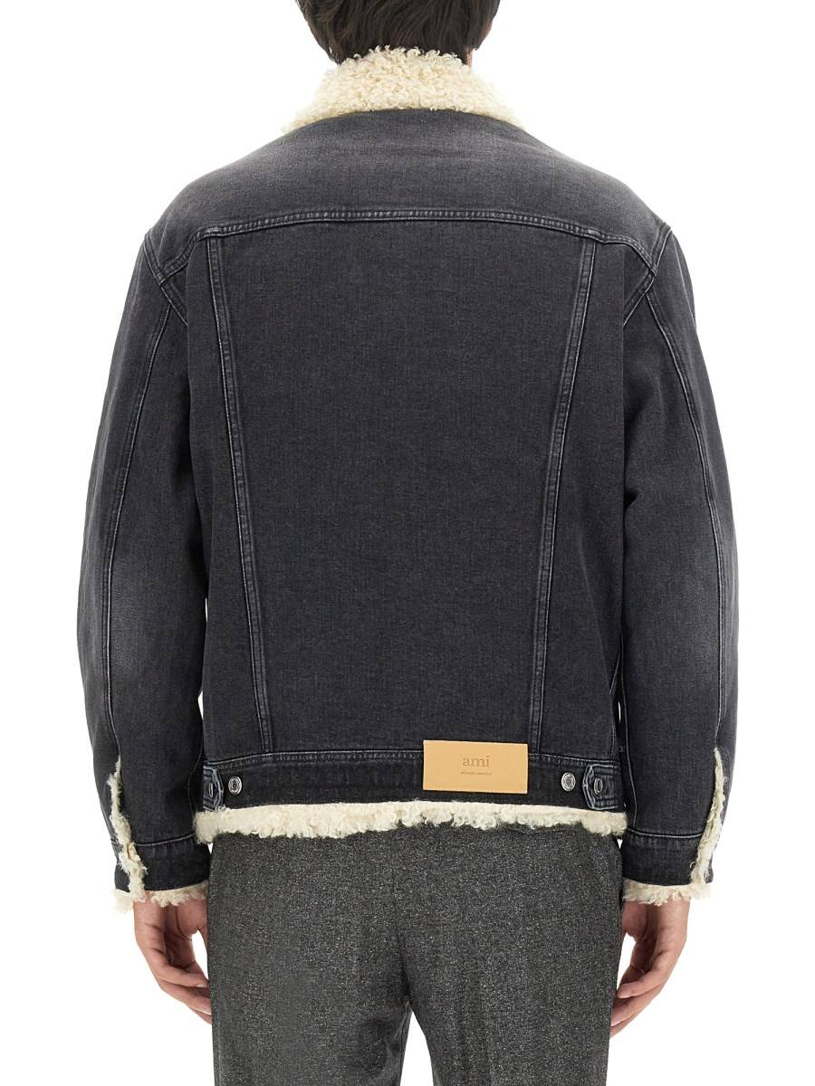 AMI PARIS GIACCA IN DENIM DI COTONE