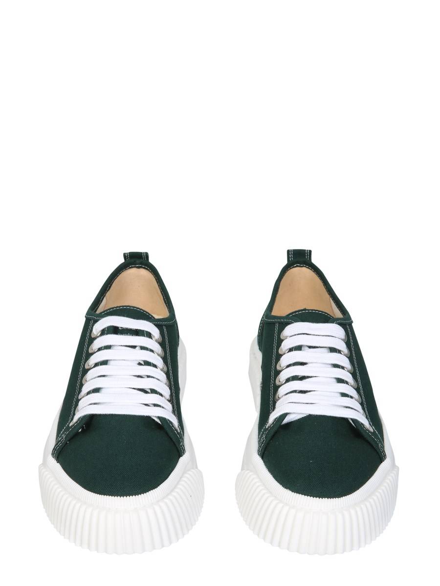 AMI PARIS SNEAKER LOW-TOP IN TELA DI COTONE