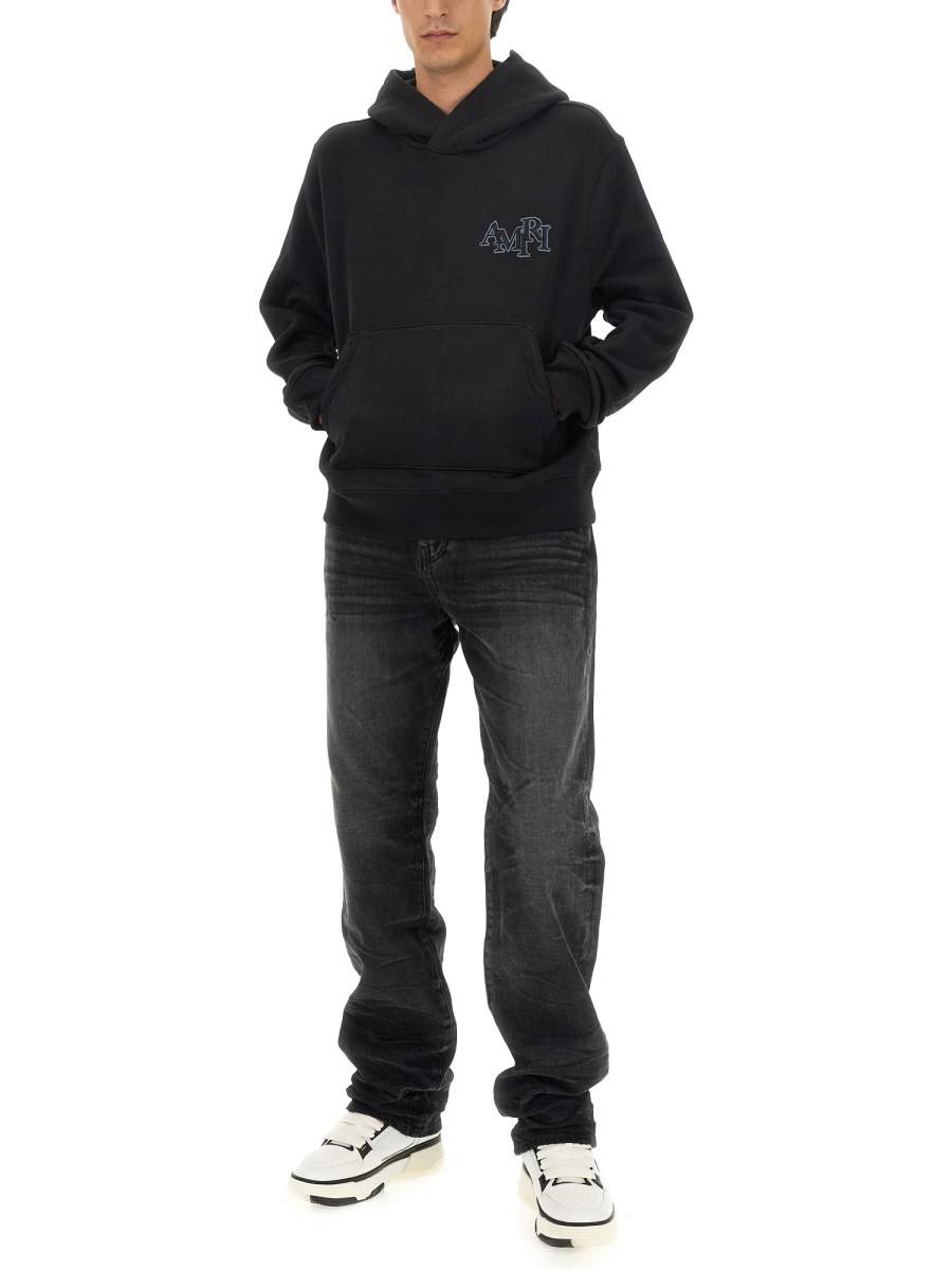 AMIRI JEANS STACK STRAIGHT FIT IN DENIM DI COTONE
