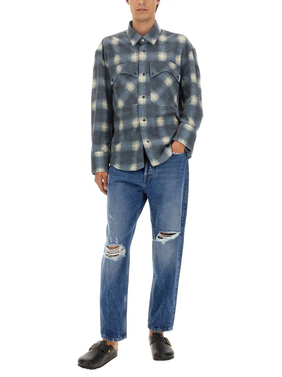AMISH JEANS JEREMIAH WISER IN DENIM DI COTONE