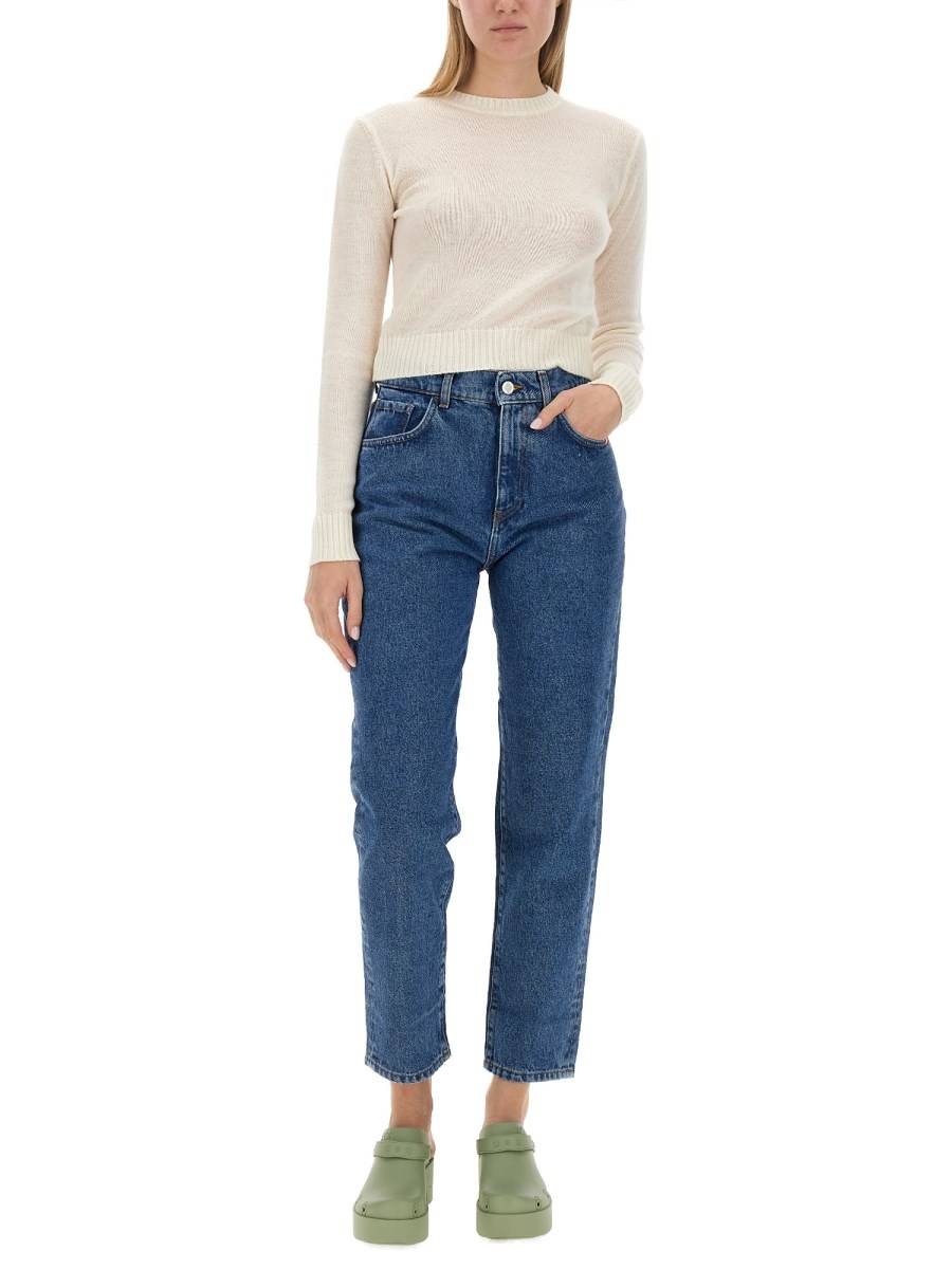 AMISH JEANS LIZZIE IN DENIM DI COTONE