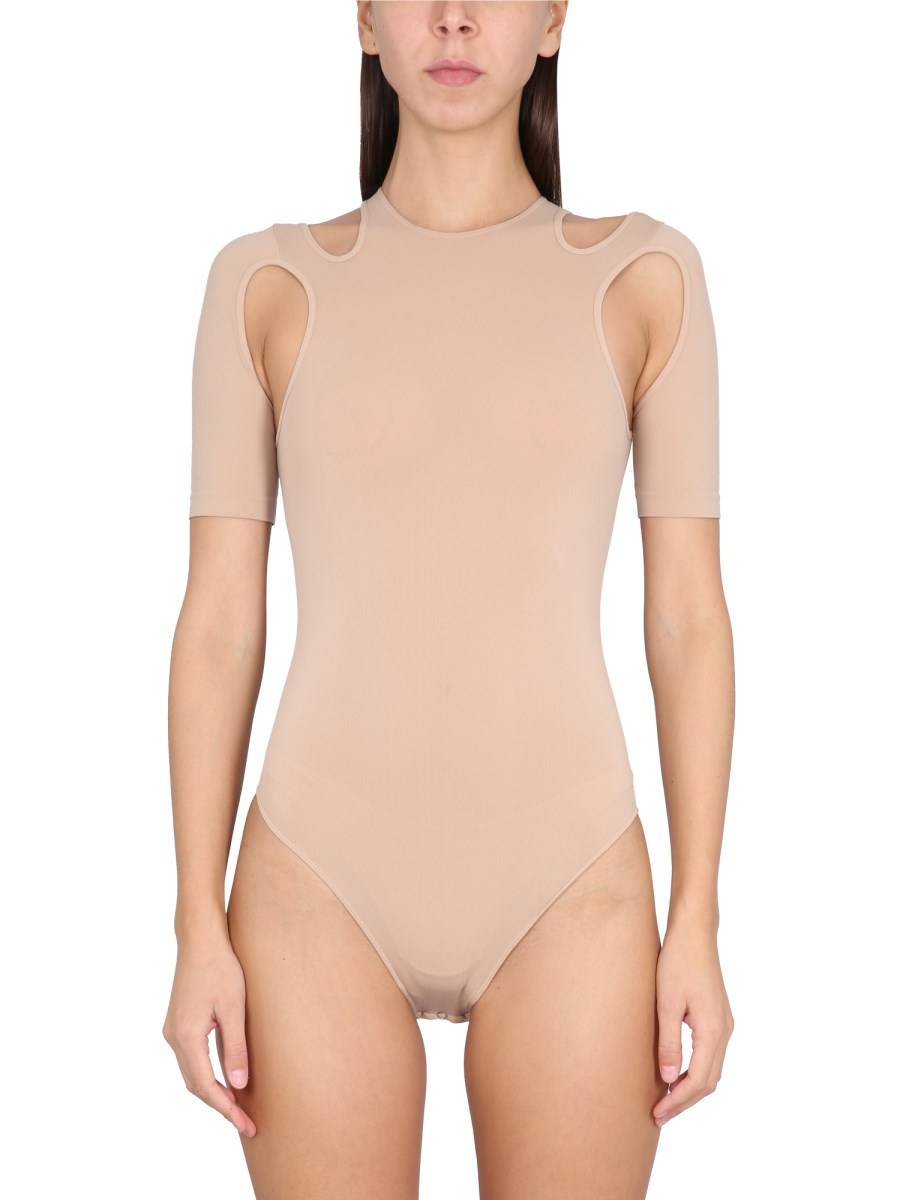 ANDREADAMO BODY IN JERSEY CON DETTAGLI CUT-OUT