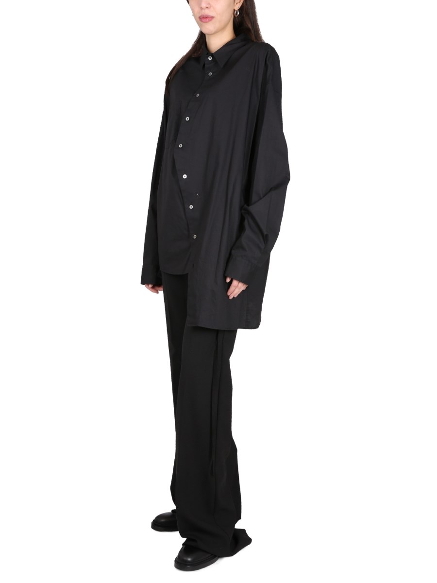 ANN DEMEULEMEESTER CAMICIA ASIMMETRICA IN COTONE