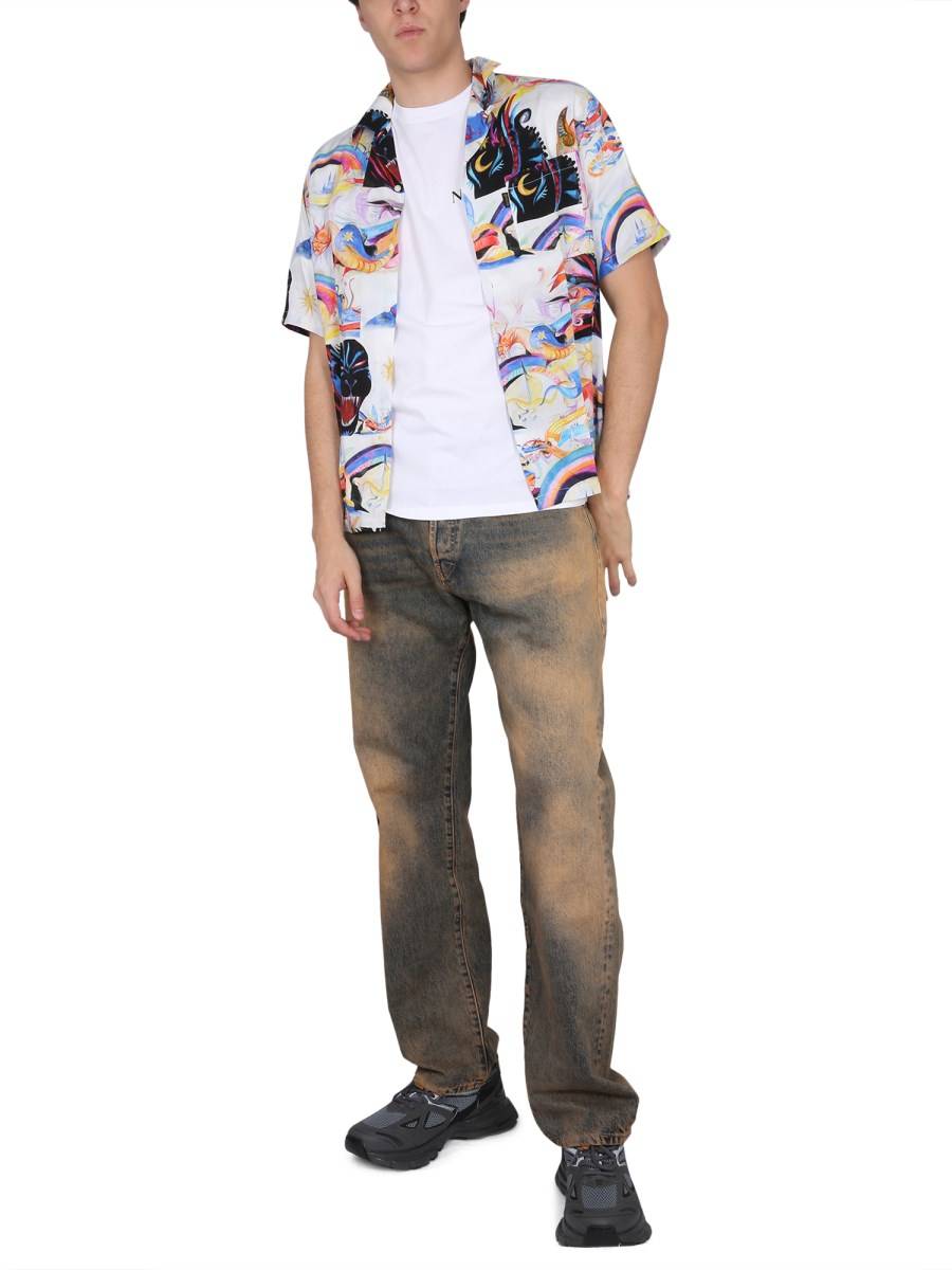 ARIES CAMICIA PANTHERA HAWAIIAN IN VISCOSA