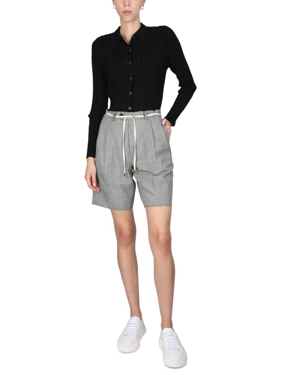 ASPESI BERMUDA IN FLANELLA STRETCH