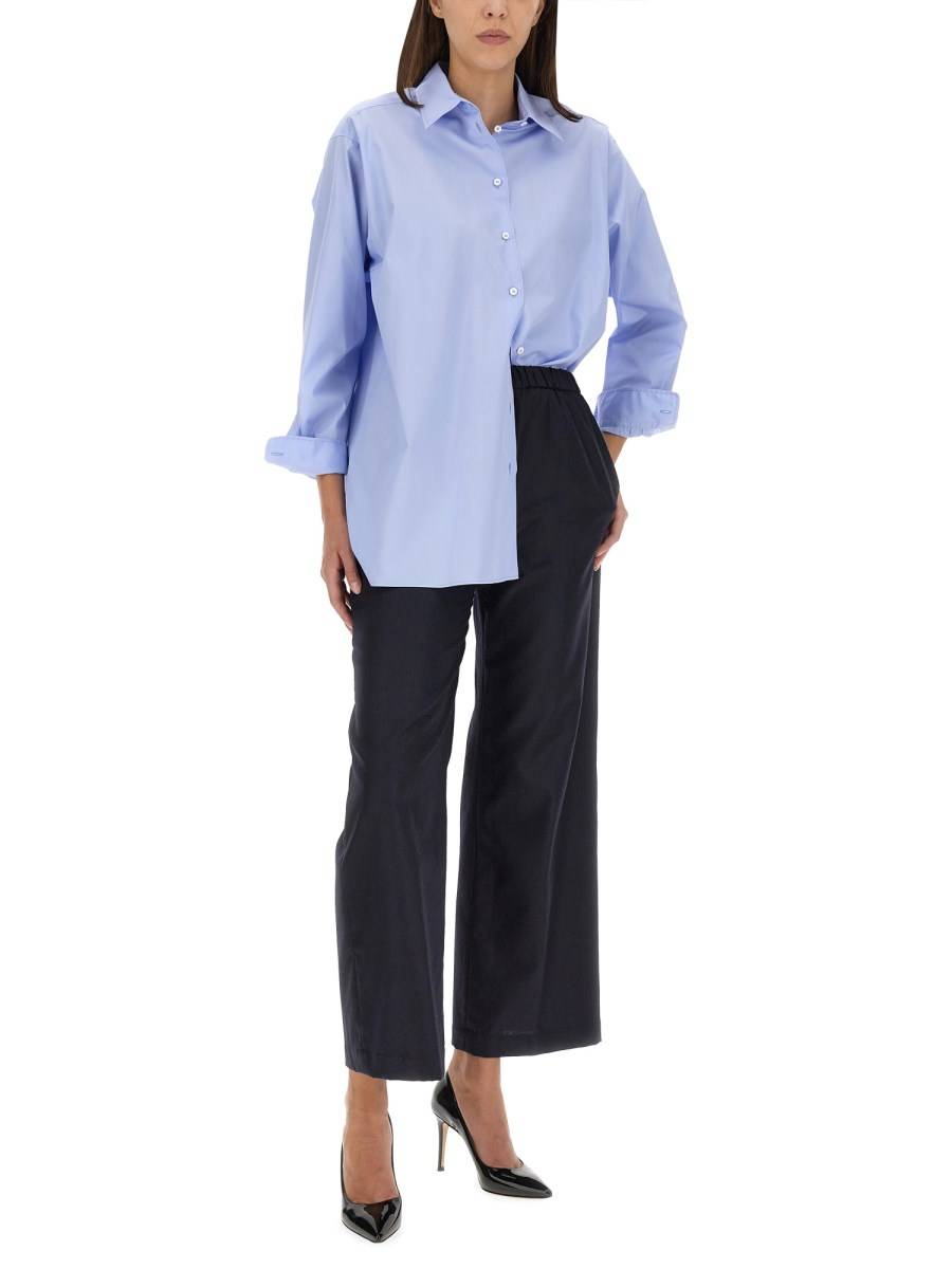 ASPESI PANTALONE A PALAZZO IN LANA