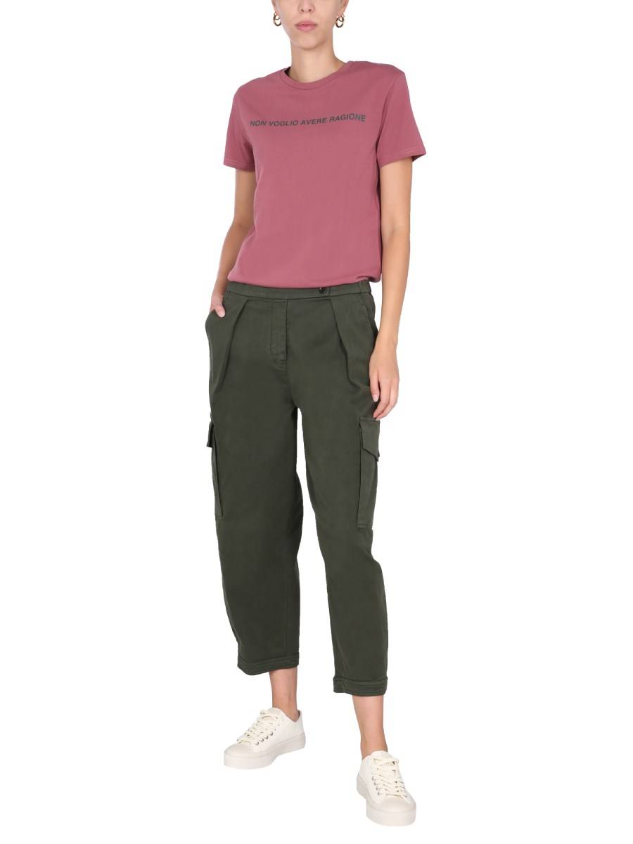 ASPESI PANTALONE CARGO IN GABARDINA DI COTONE