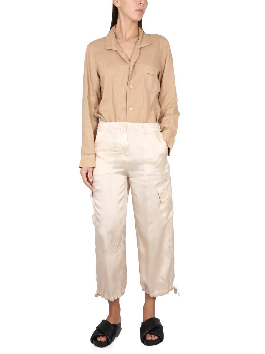 ASPESI PANTALONE CROPPED IN VISCOSA