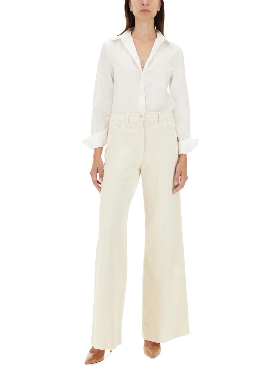 ASPESI PANTALONE PALAZZO IN LANA