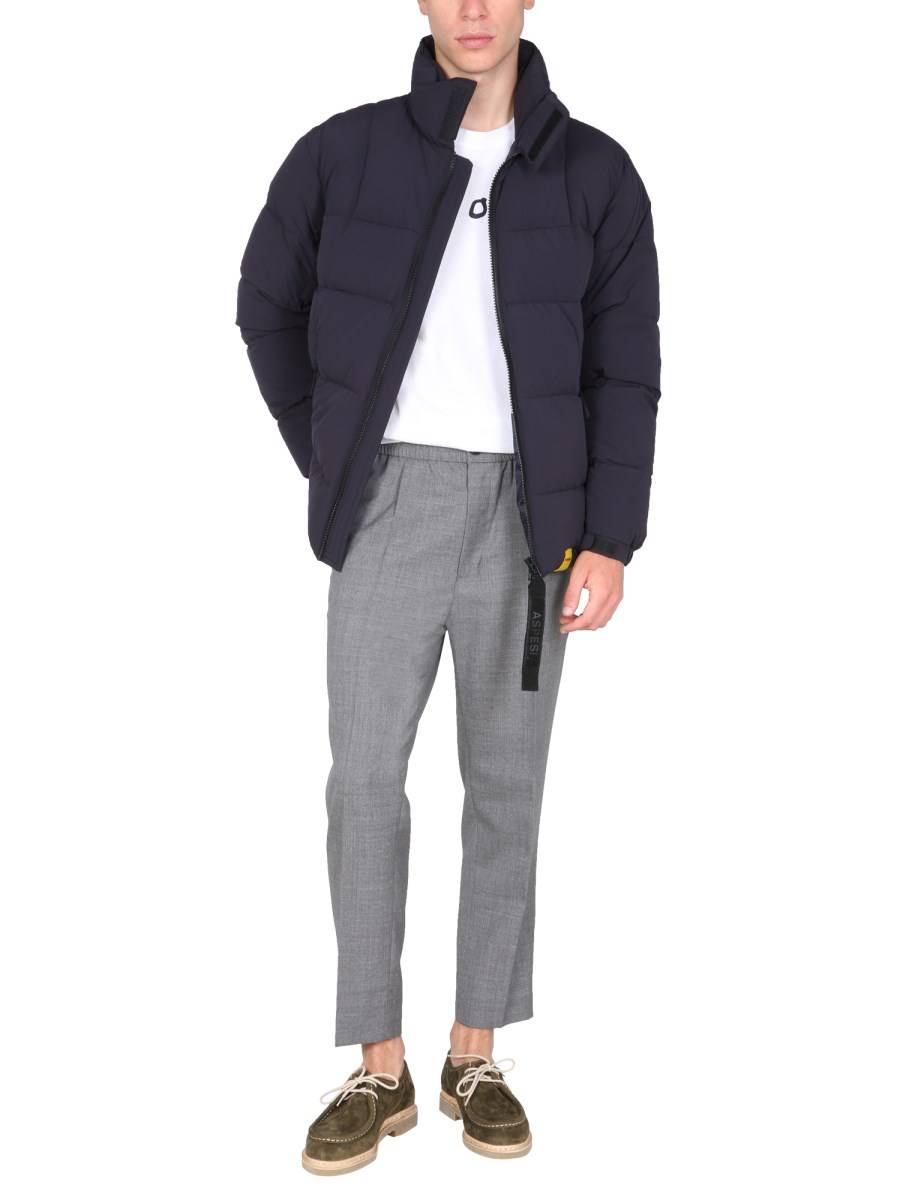 ASPESI PIUMINO IN MISTO NYLON A COLLO ALTO