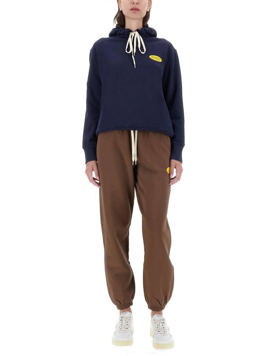 AUTRY FELPA IN COTONE CON LOGO