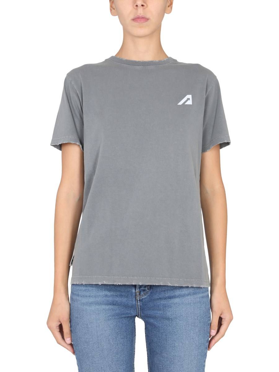 AUTRY T-SHIRT IN JERSEY DI COTONE CON STAMPA LOGO