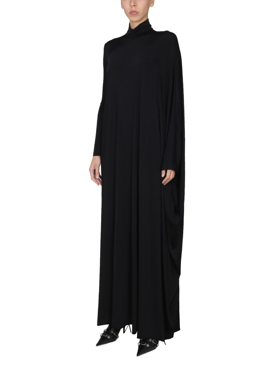 BALENCIAGA ABITO MINIMAL MAXI IN JERSEY DI NYLON