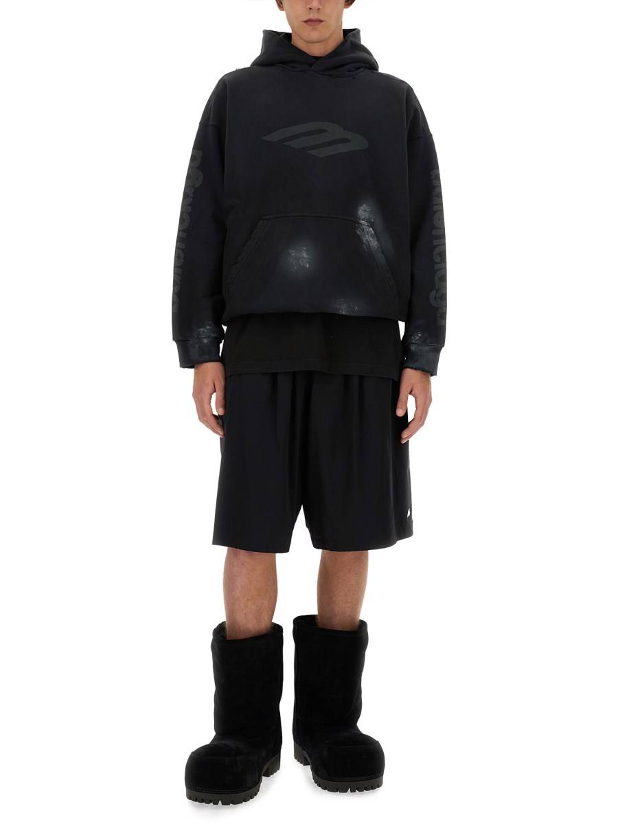 BALENCIAGA FELPA IN COTONE CON LOGO