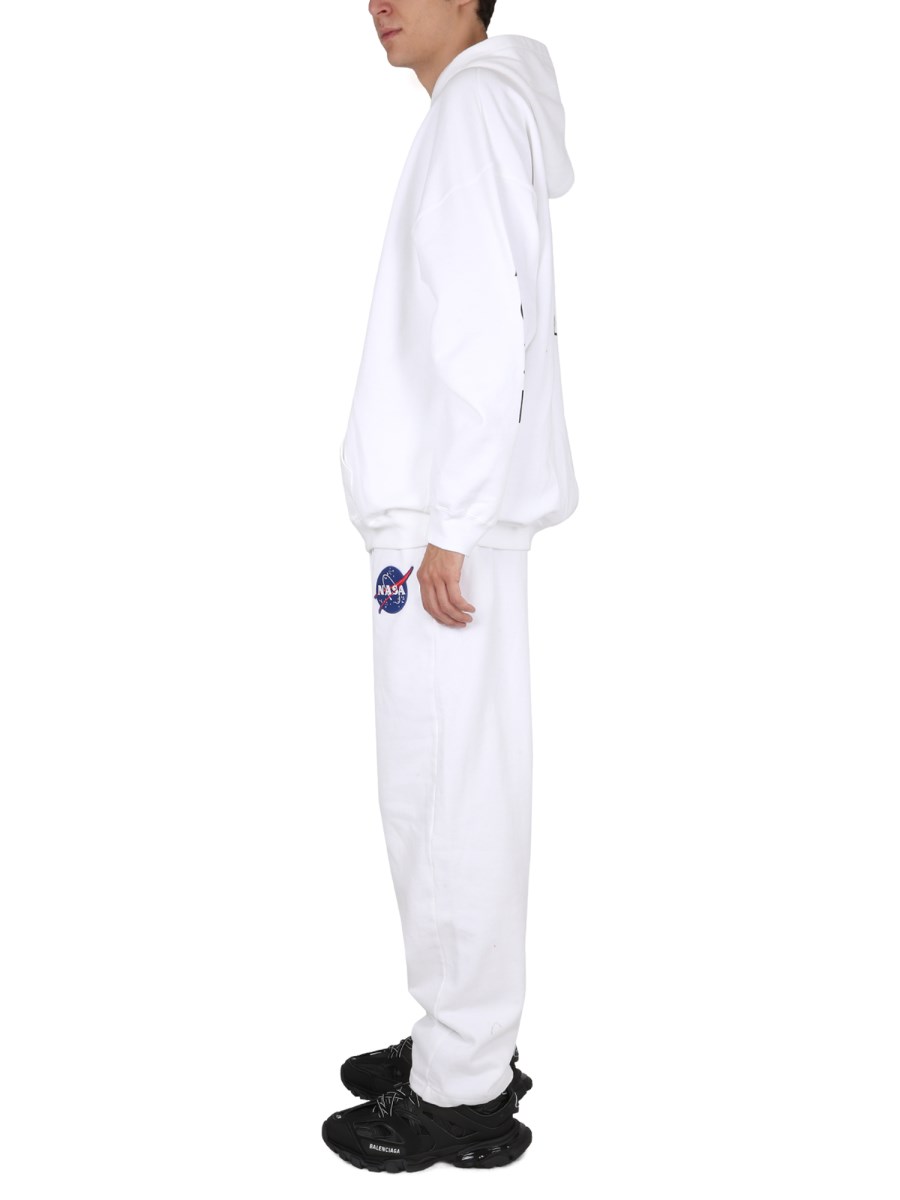 BALENCIAGA PANTALONE JOGGER IN COTONE CON PATCH
