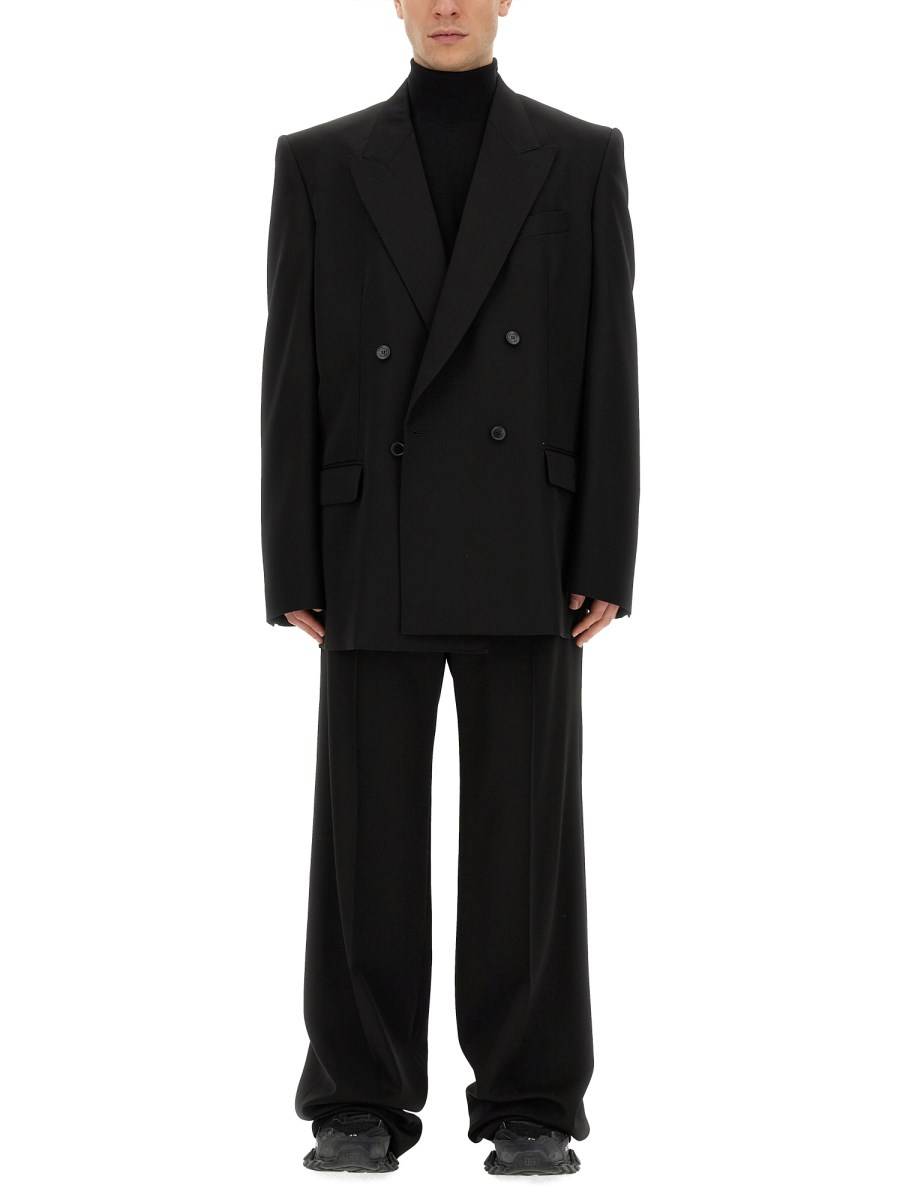 BALENCIAGA PANTALONI TAILORED REGULAR FIT IN LANA