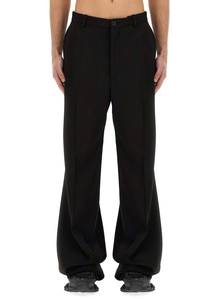 BALENCIAGA PANTALONI TAILORED REGULAR FIT IN LANA