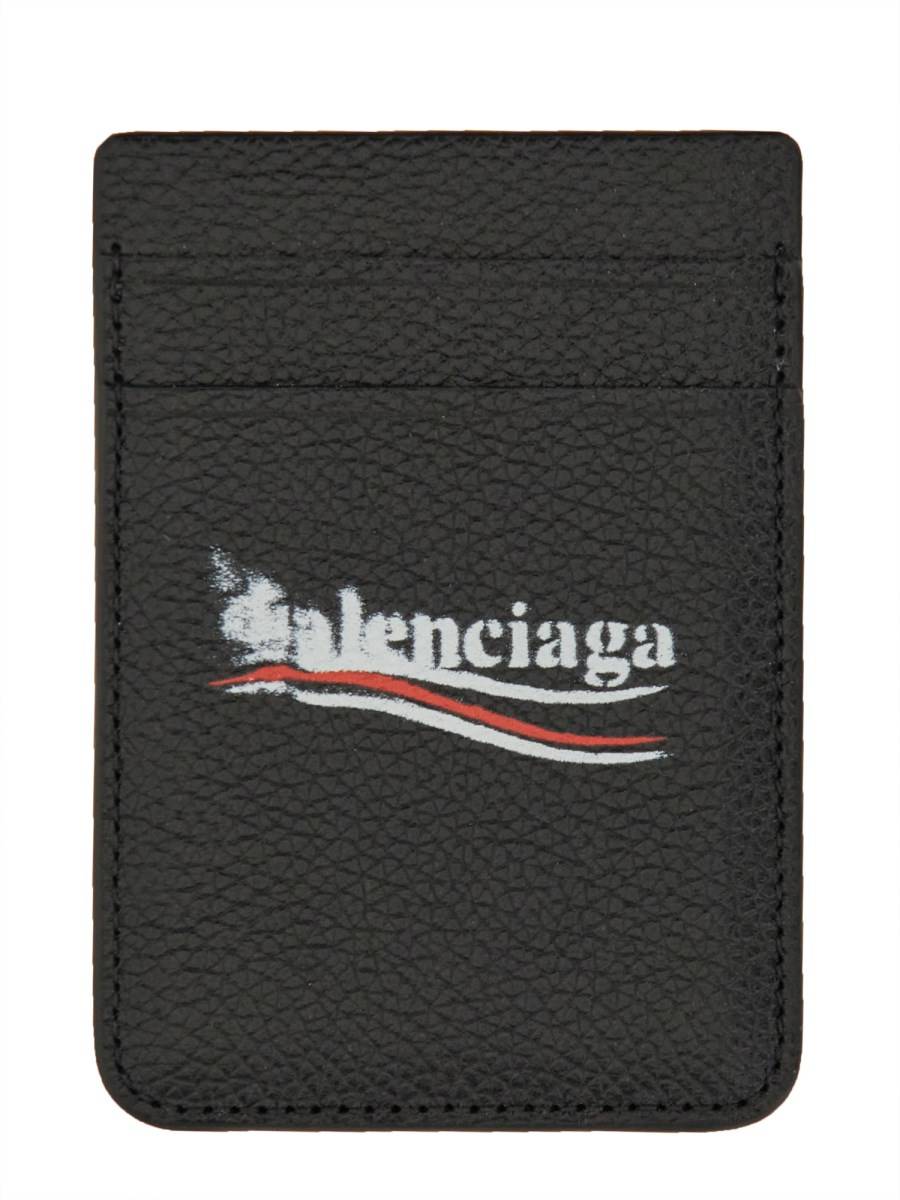 BALENCIAGA PORTACARTE MAGNETICO CON LOGO