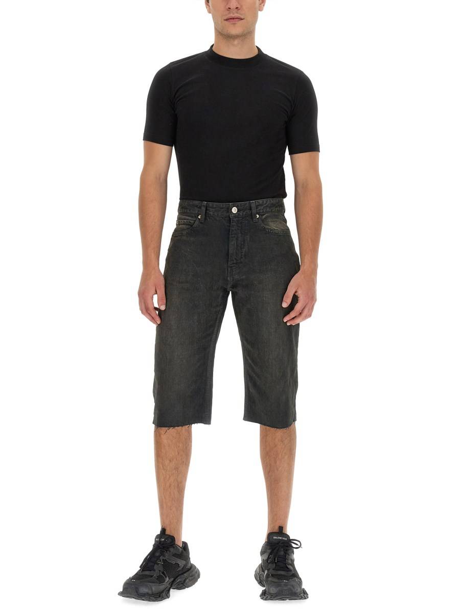 BALENCIAGA SHORT SLIM IN DENIM GIAPPONESE