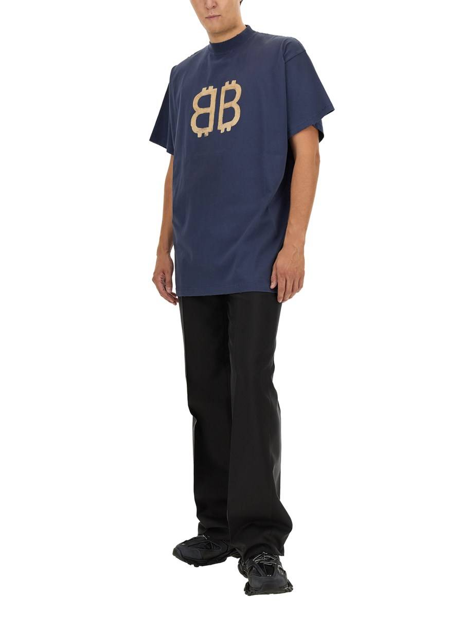 BALENCIAGA T-SHIRT "CRYPTO" OVERSIZE