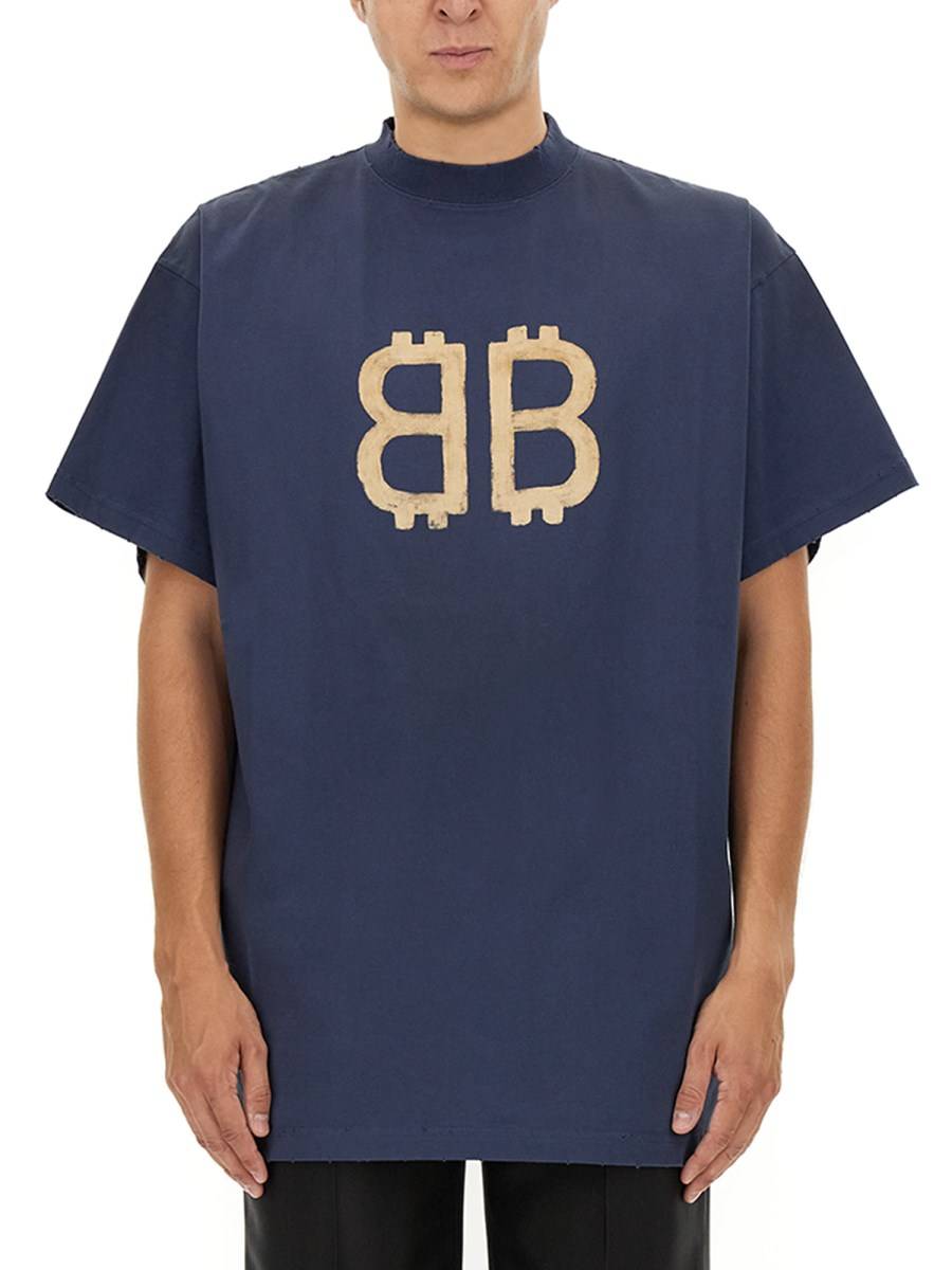 BALENCIAGA T-SHIRT "CRYPTO" OVERSIZE