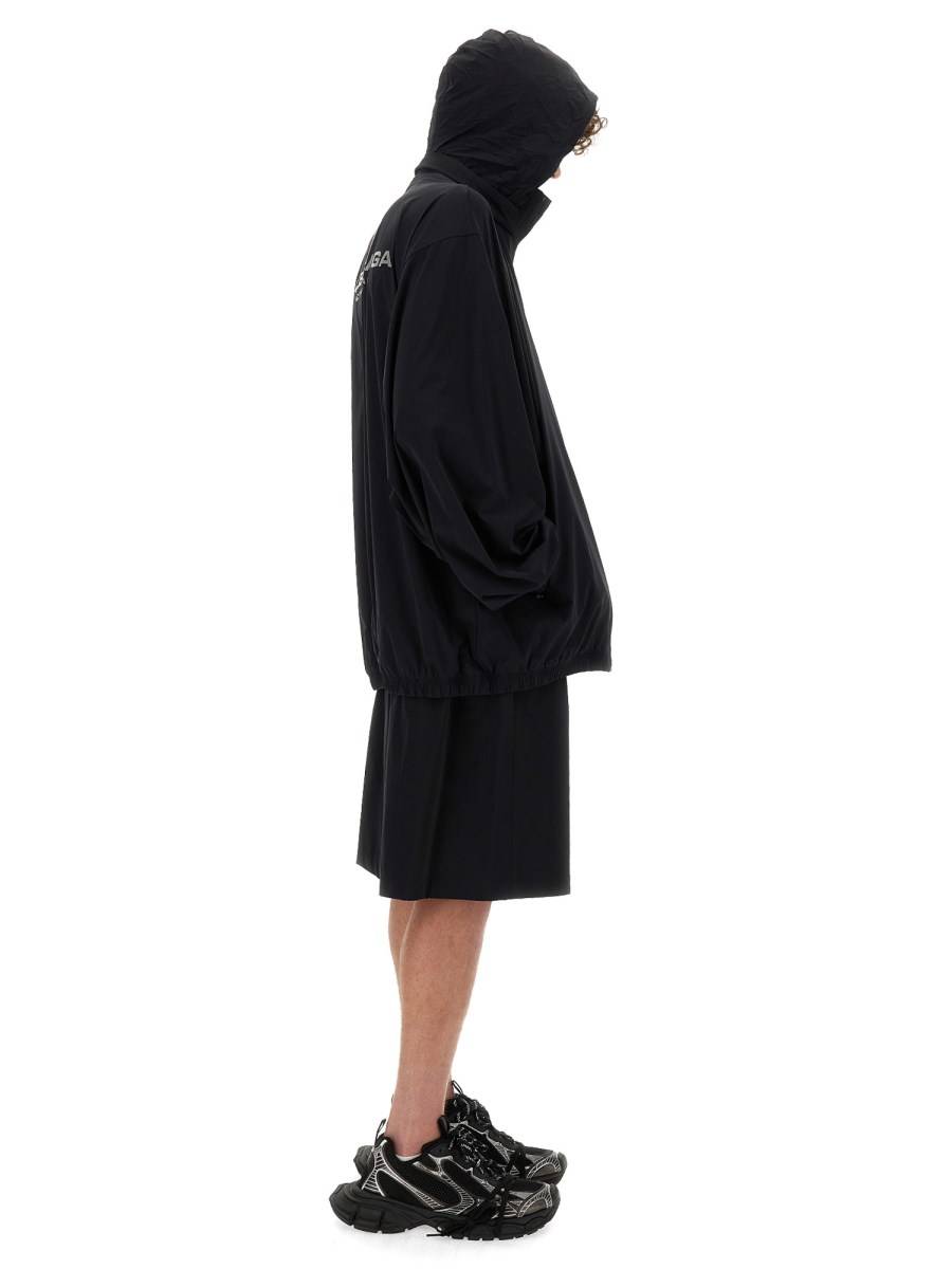 BALENCIAGA TOP IN NYLON CON LOGO