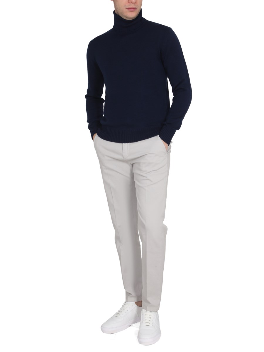 BALLANTYNE MAGLIA COLLO ALTO IN LANA MERINO