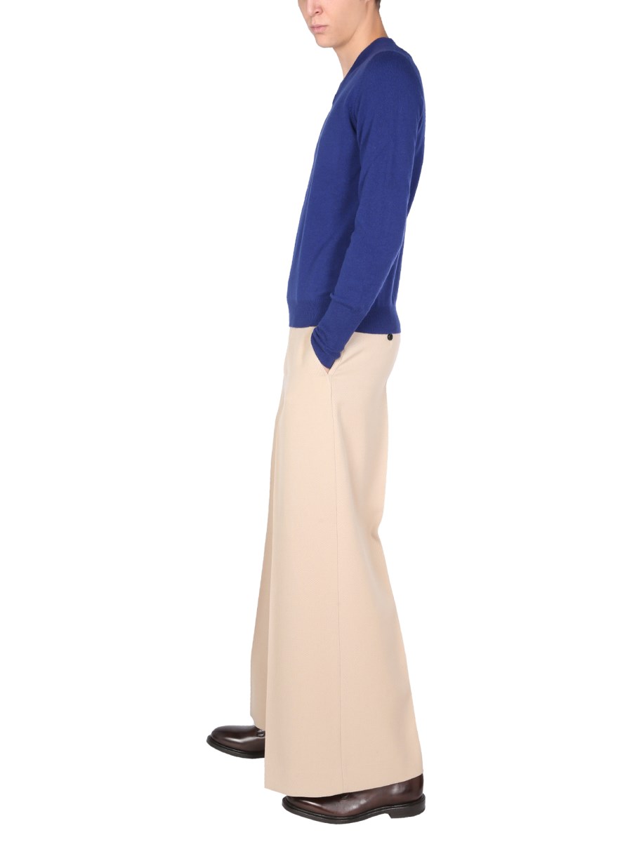 BALLANTYNE MAGLIA IN CASHMERE A SCOLLO A V