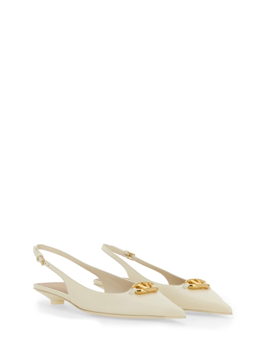 VALENTINO GARAVANI BALLERINA SLINGBACK VLOGO THE BOLD EDITION IN PELLE
