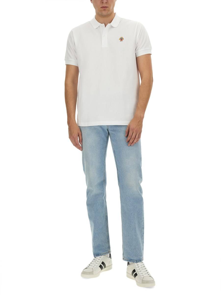 BALLY POLO IN PIQUÉ DI COTONE CON PATCH LOGO