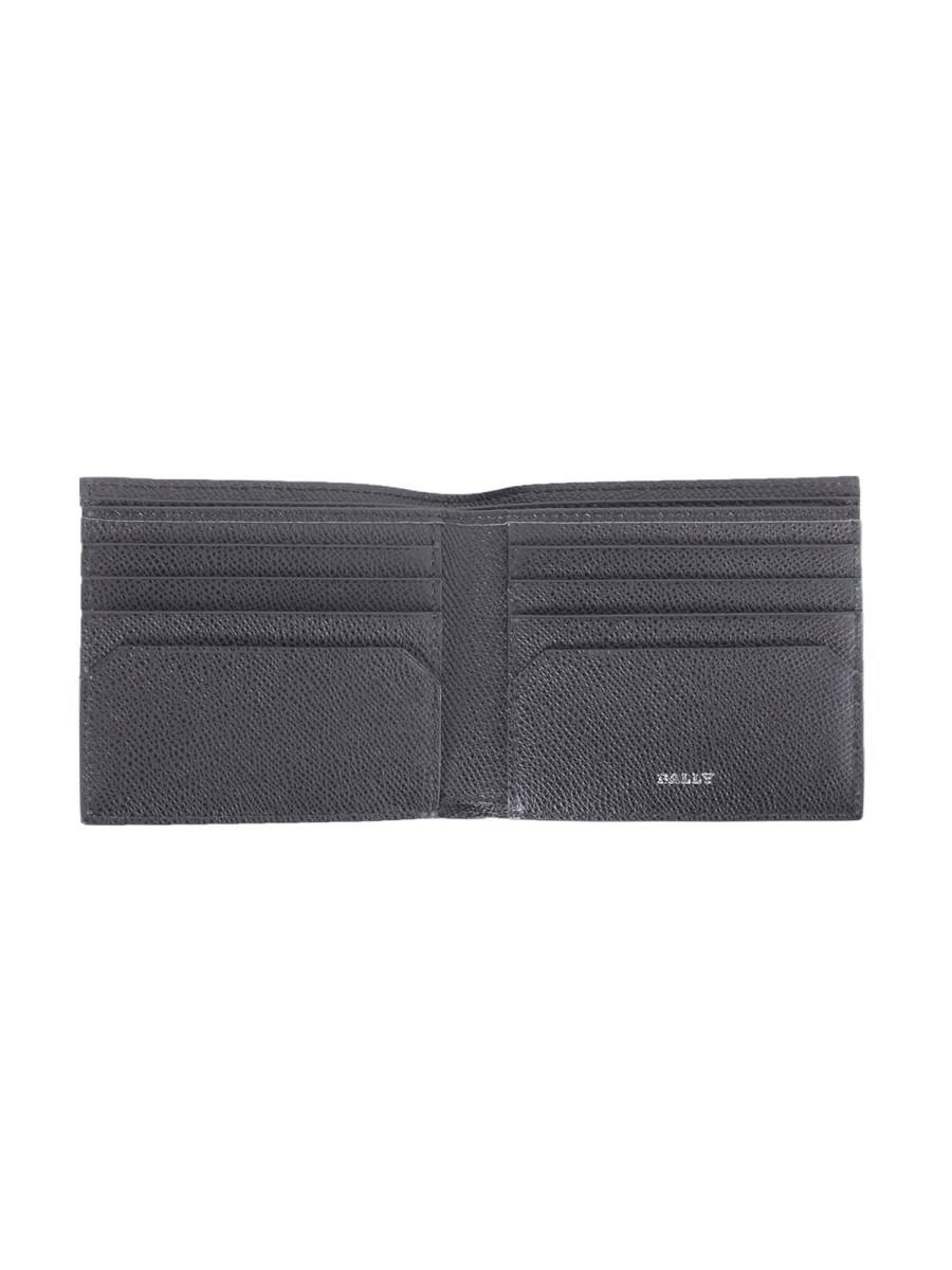 BALLY PORTAFOGLIO "TRASAI" IN PELLE CON BANDA LOGO