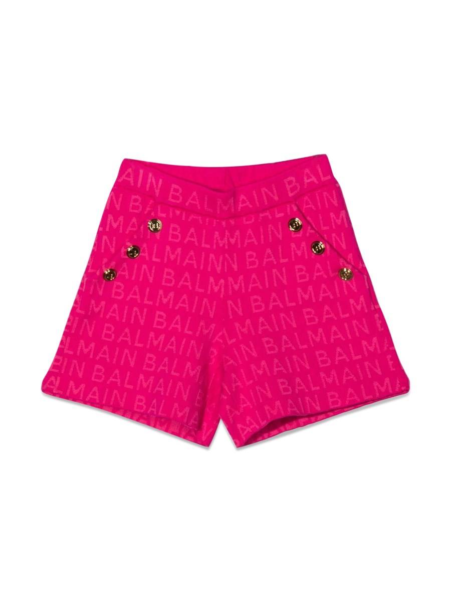 BALMAIN BERMUDA BOTTONI ORO LATERALI