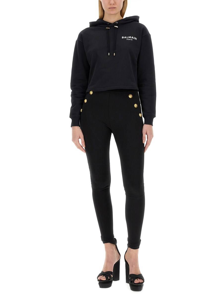 BALMAIN FELPA CON CAPPUCCIO