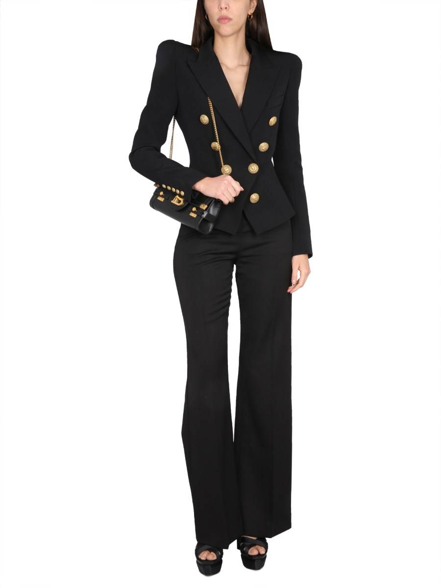 BALMAIN GIACCA SLIM FIT IN MISTO LANA