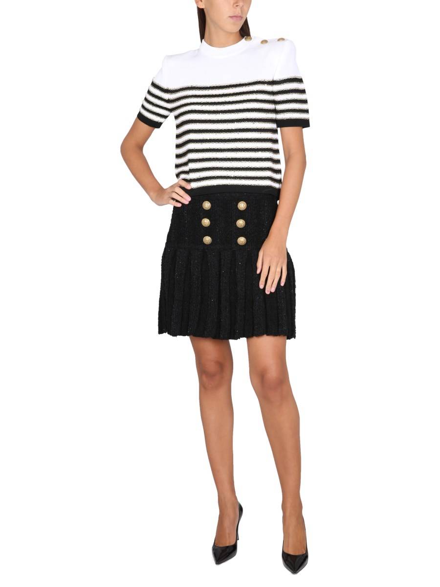 BALMAIN GONNA CON BOTTONI