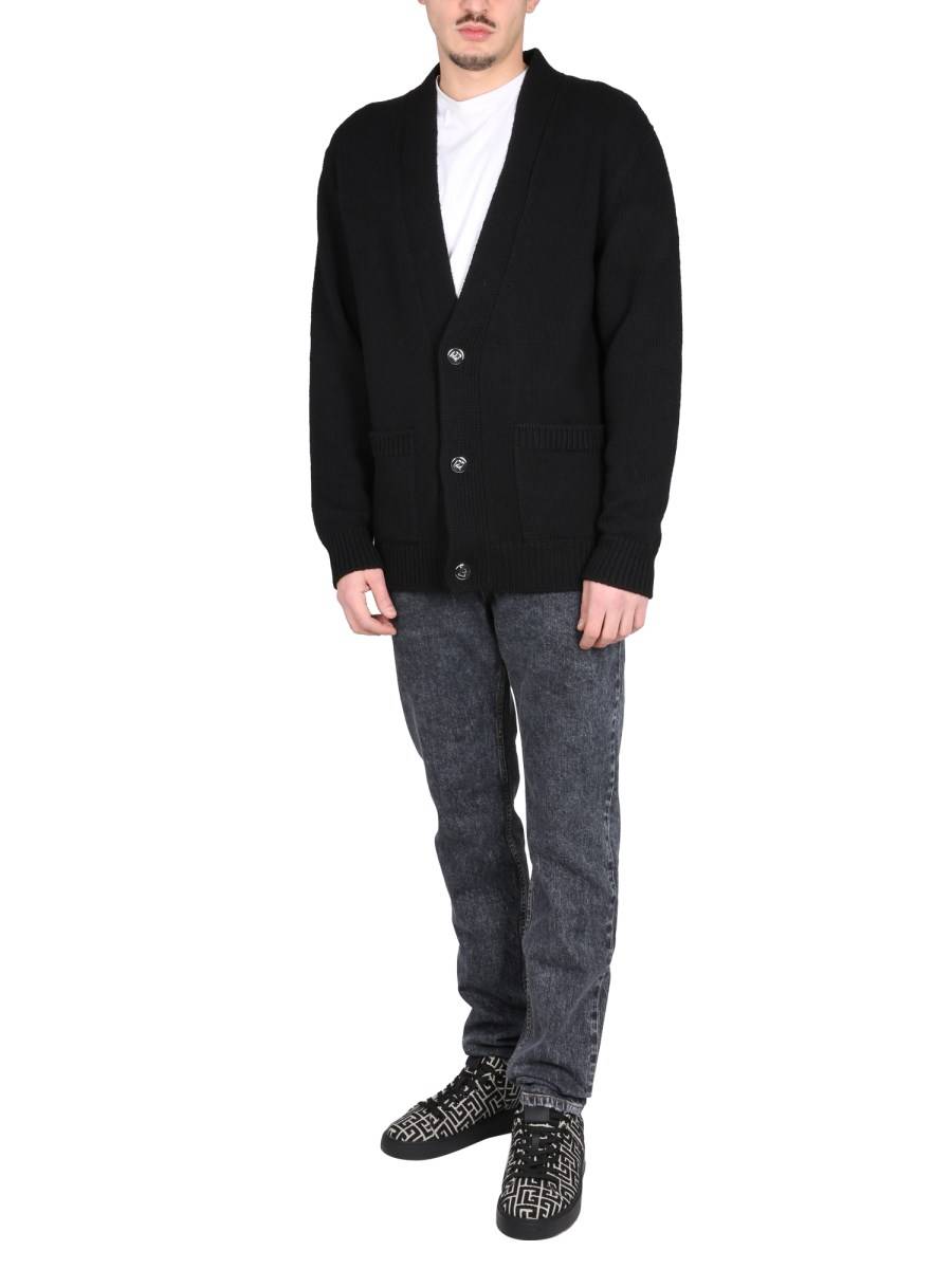 BALMAIN JEANS SLIM FIT IN DENIM DI COTONE