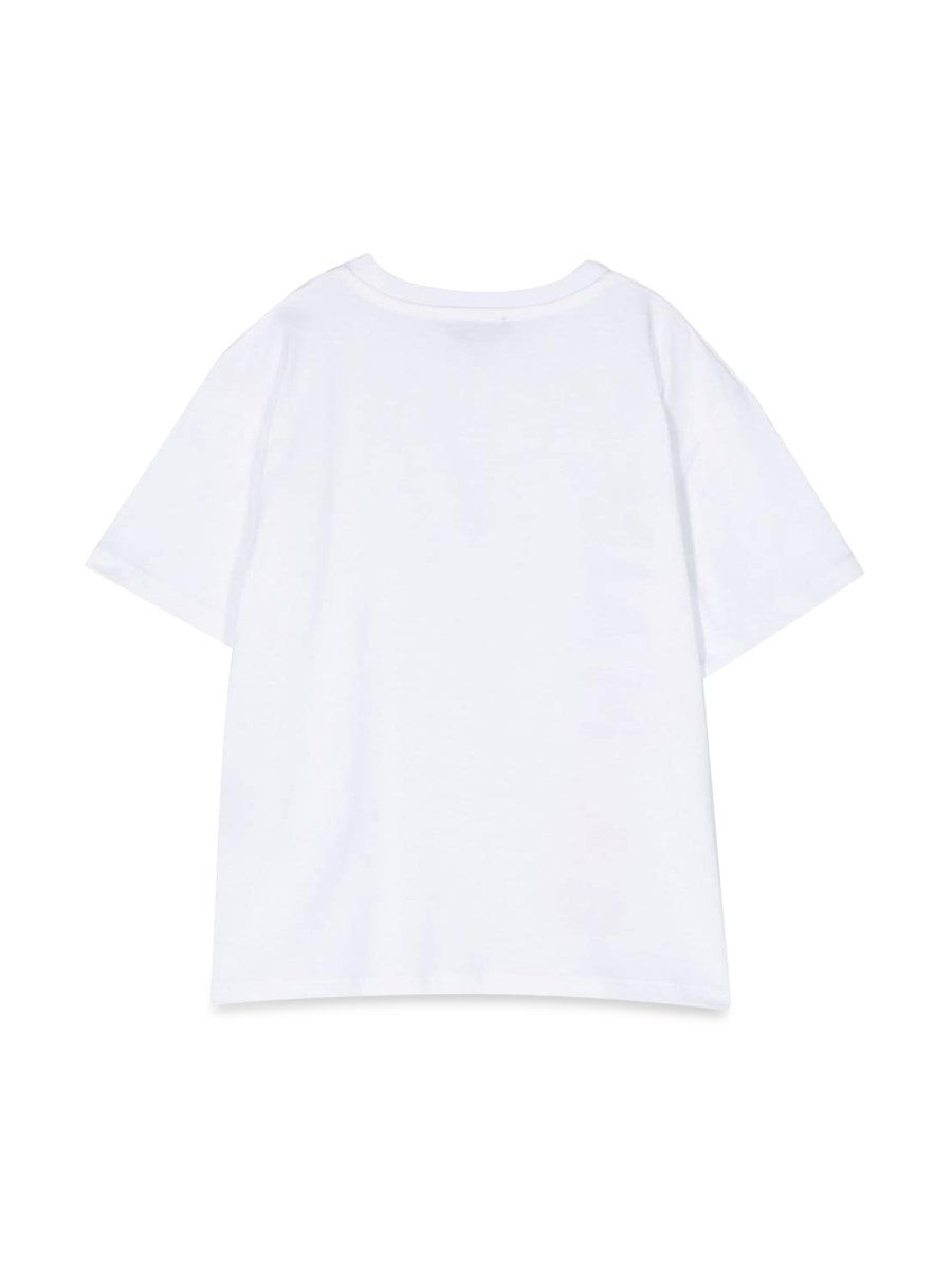 BALMAIN T-SHIRT MC LOGO VERTICALE MULTICOLOR