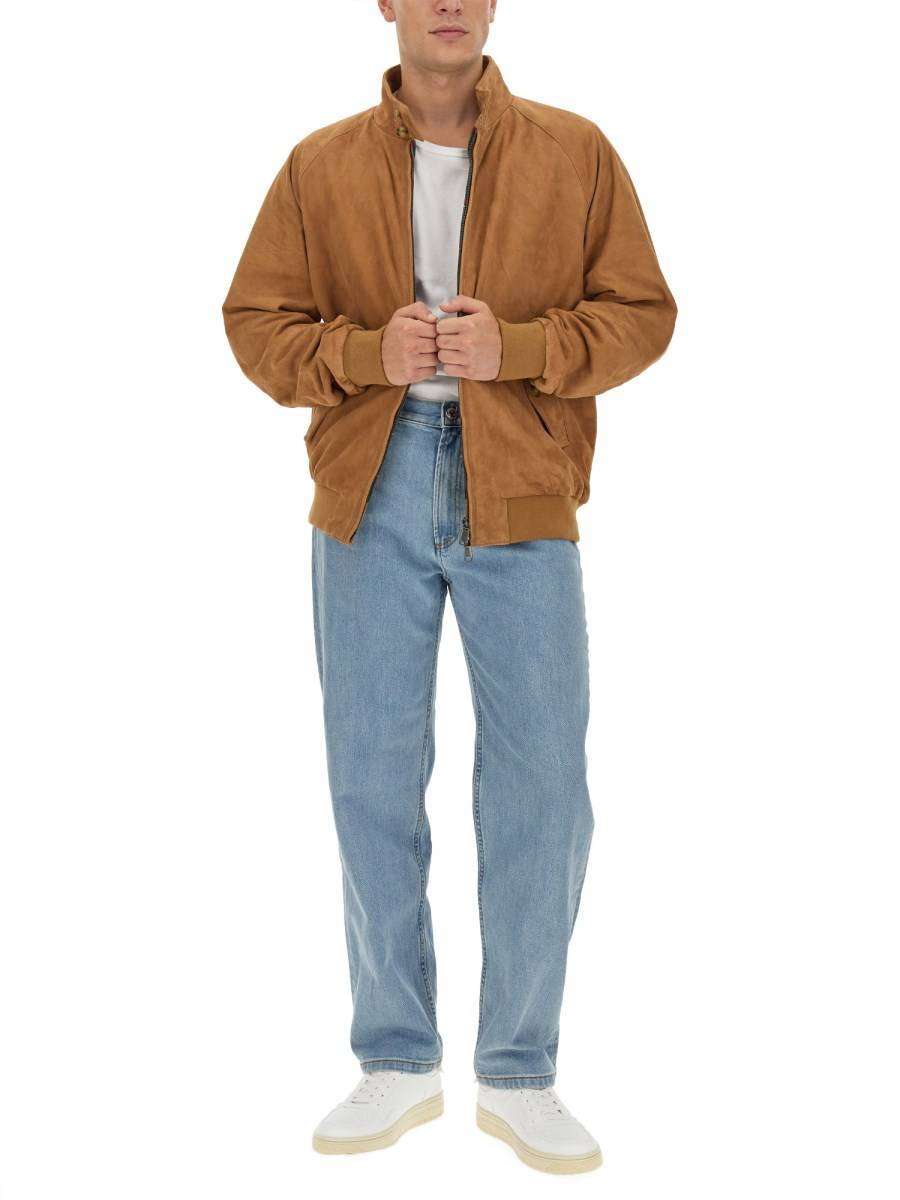 BARACUTA GIACCA G9 IN PELLE SCAMOSCIATA