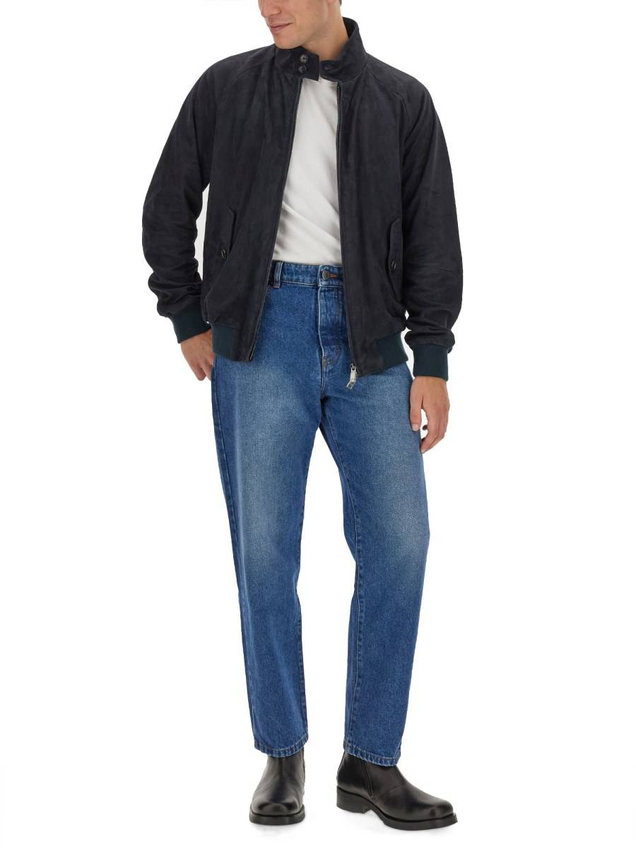 BARACUTA GIACCA G9 IN PELLE SCAMOSCIATA