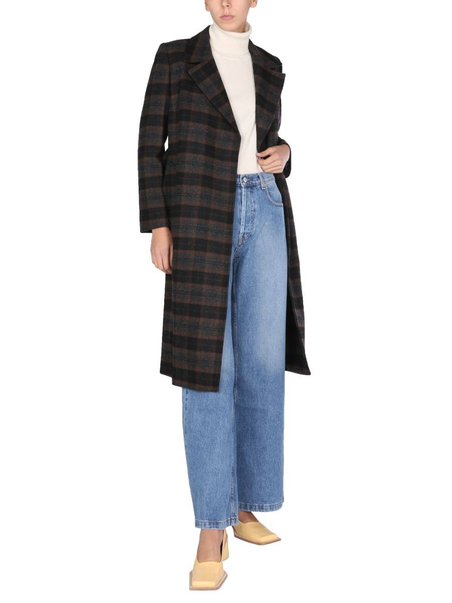 BARBOUR CAPPOTTO IN LANA CON MOTIVO A TARTAN