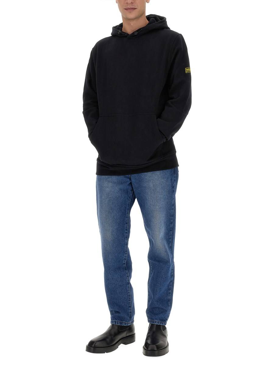 BARBOUR FELPA IN COTONE CON LOGO