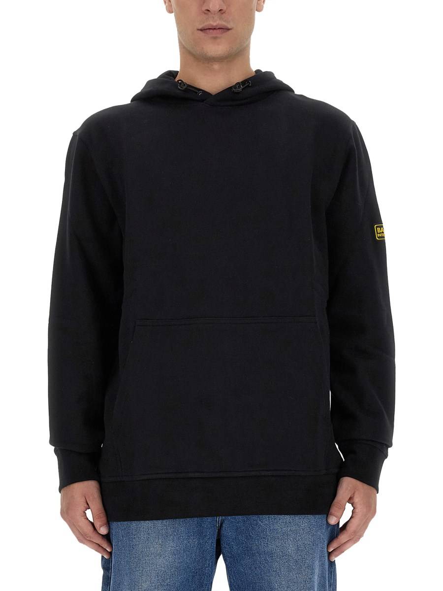 BARBOUR FELPA IN COTONE CON LOGO