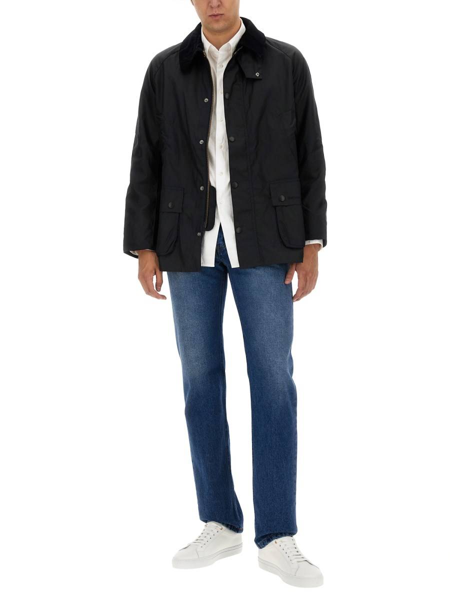 BARBOUR GIACCA ASHBY IN COTONE CERATO