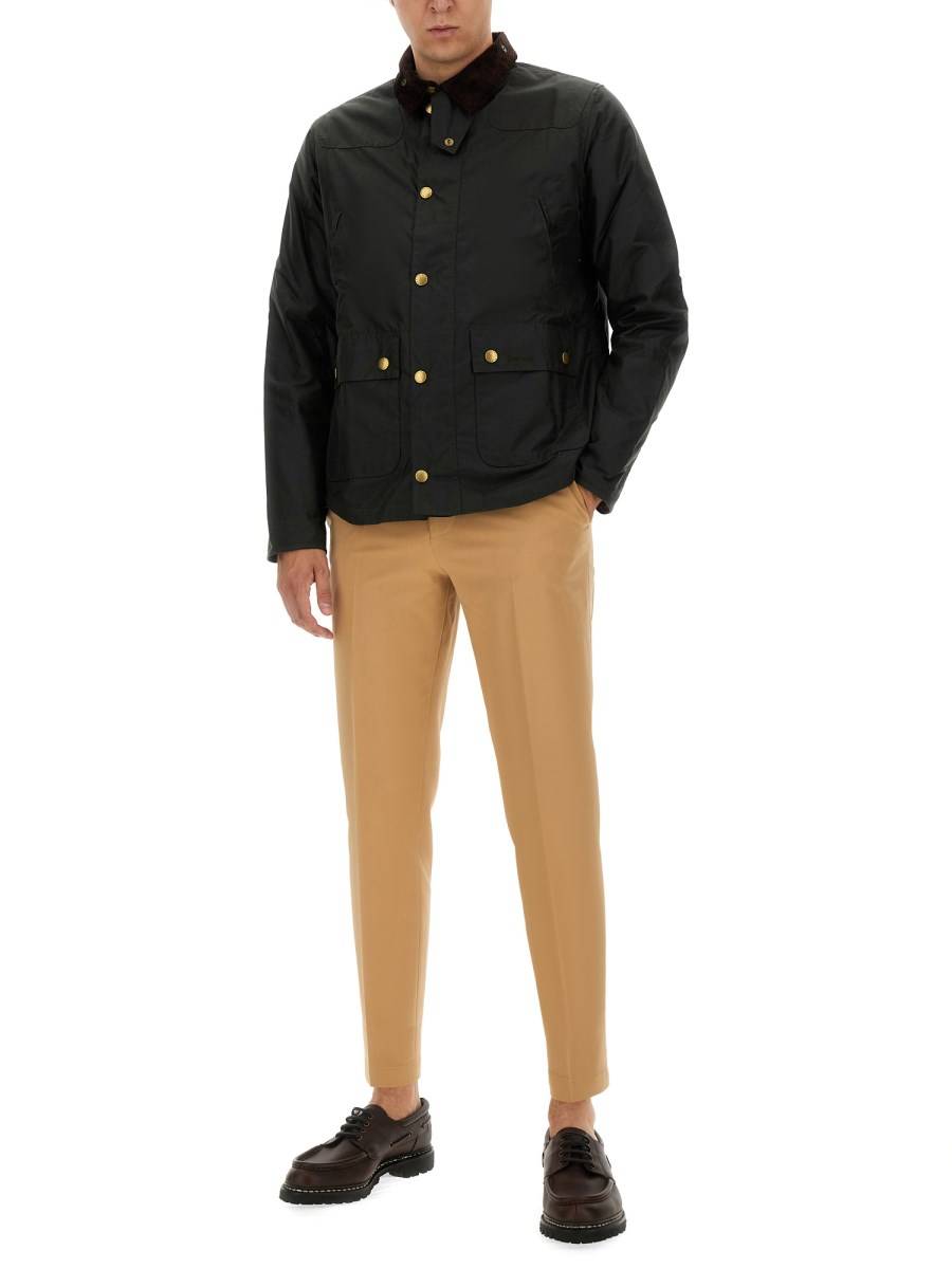 BARBOUR GIACCA REELIN WAX IN COTONE CERATO