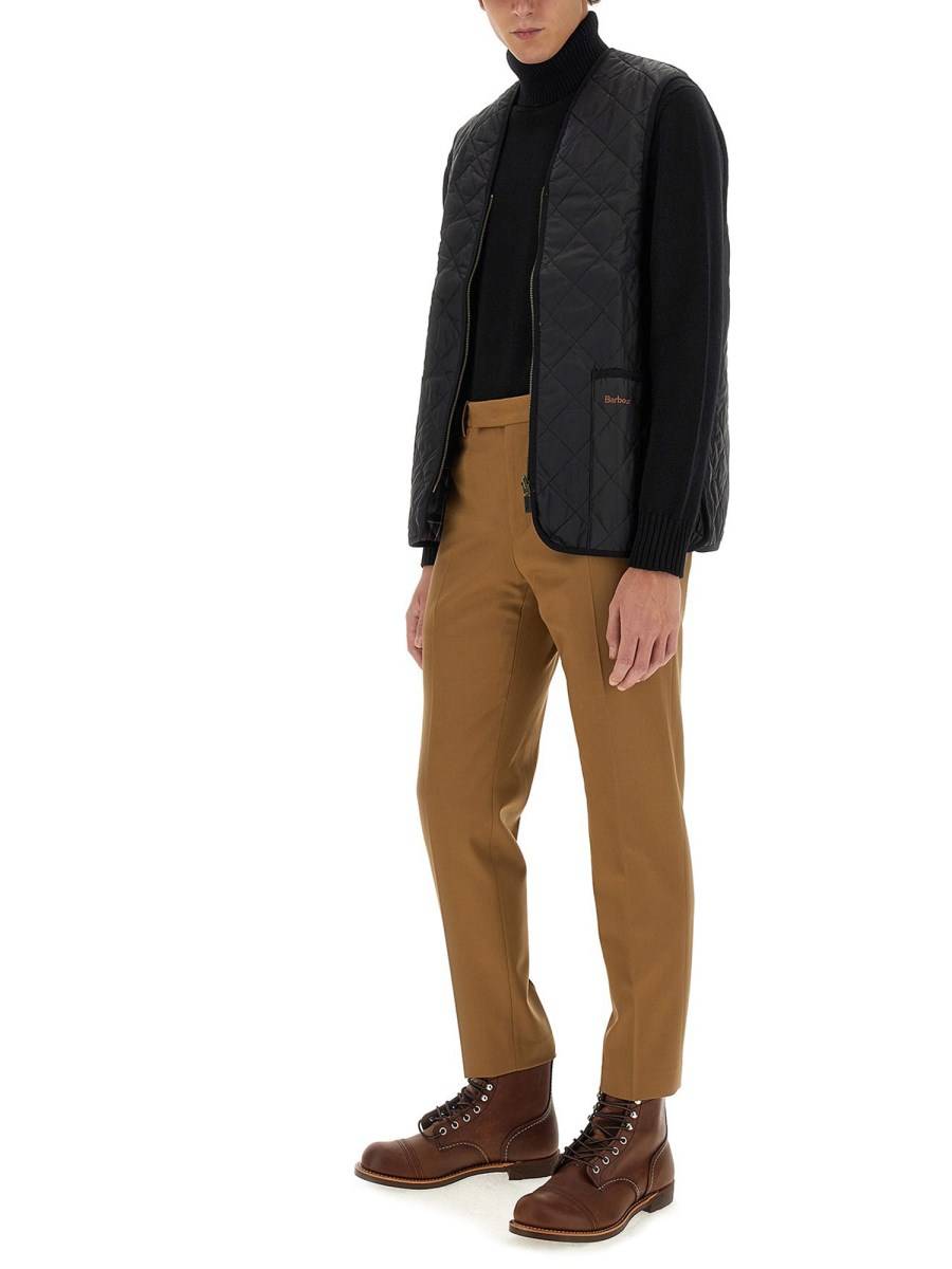 BARBOUR GILET IN NYLON TRAPUNTATO CON ZIP