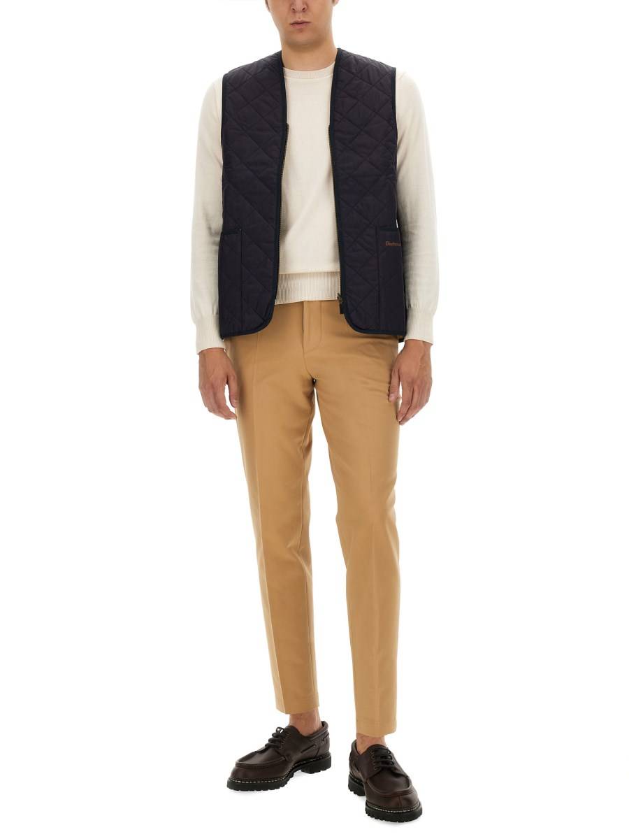 BARBOUR GILET TRAPUNTATO CON ZIP