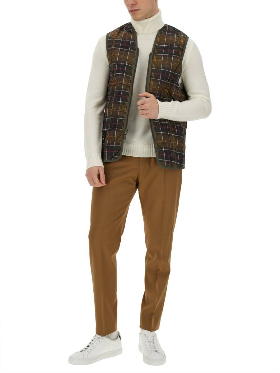 BARBOUR GILET TRAPUNTATO CON ZIP