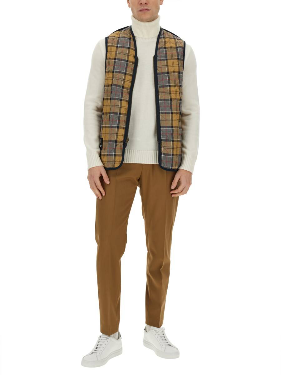 BARBOUR GILET TRAPUNTATO CON ZIP