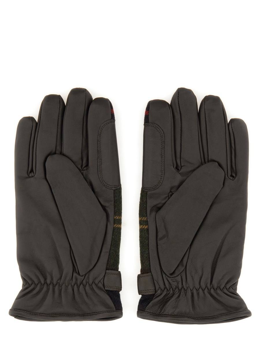 BARBOUR GUANTI CON MOTIVO TARTAN